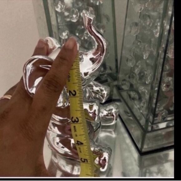 New Elephant set Chrome Silver Good Luck - Picture 3 of 10